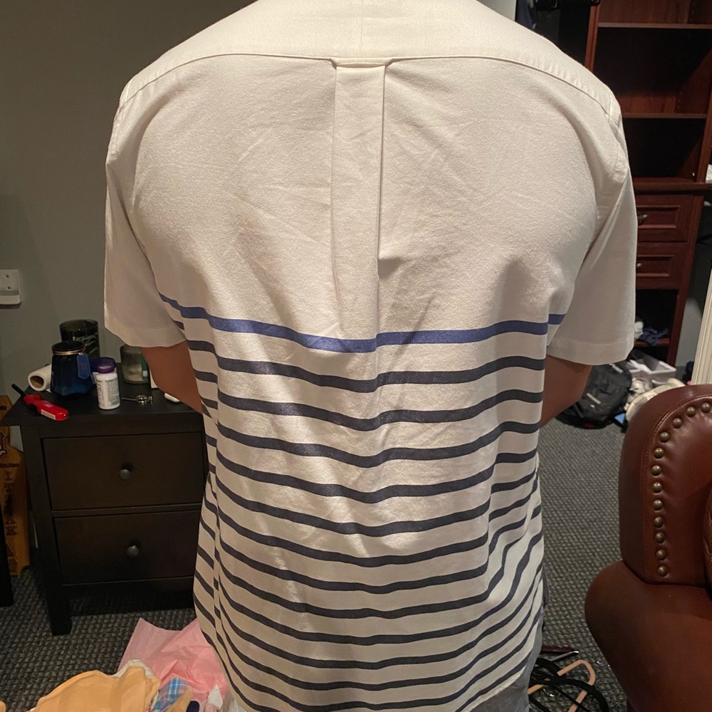 Mens Ralph Lauren collared linen shirt